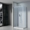 Душевой уголок Black&White Stellar Wind 100х100 хром стекло прозрачное 8121000C - 1