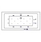Ванна акриловая WHITECROSS Savia Duo Ultra 170x80 с гидромассажем белый - золото 0103.170080.100.ULTRA.GL - 7