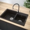 Мойка кухонная Paulmark Tandem 82 черный матовый PM238250-BLM - 2