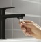 Смеситель для раковины Hansgrohe Rebris E с донным клапаном черный матовый 72589670 - 4