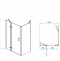Душевой уголок RGW Passage PA-77B L 140x100 профиль черный стекло прозрачное 41087740-084L - 2