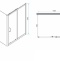 Душевой уголок RGW Passage PA-74-1 100x90 профиль хром стекло прозрачное 4108741109-11 - 2