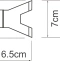 Крючок двойной Wasserkraft Abens черный матовый K-3223D - 3