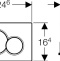 Кнопка смыва Geberit Sigma 01 115.770.21.5 хром - 1