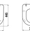 Унитаз подвесной Creavit Free FE322.F0100 капучино, сиденье микролифт FE322-11CM00E-0000 - 4