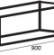 Консоль для раковины Cezares Cadro 90 подвесная CADRO-90/46/30-1C-SO-MET-ST - 1