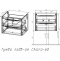 Тумба под раковину Vincea Chiara 60 темное дерево VMC-2C2600TO - 8