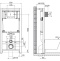 Система инсталляции BelBagno 80 с кнопкой смыва черный матовый BB002-80/BB012-MR-NERO.M - 5