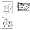 Унитаз подвесной Bien Kristal безободковый, с биде KRKA060N1VP1W3000 - 2
