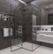 Душевой уголок Veconi Rovigo RV-073B 90x90 профиль черный  RV073B-9090-01-C4 - 1