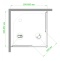 Душевой уголок Royal Bath HPD 85x85 профиль черный стекло матовое RB85HPD-C-T-BL - 3