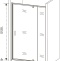 Душевая дверь в нишу Good Door Orion WTW-PD-90-G-CH ОР00015 - 3