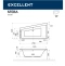 Акриловая ванна Excellent Sfera 170х100 левая белая бронза с гидромассажем WAEX.SFL17.SMART.BR - 2