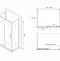 Душевой уголок ABBER Schwarzer Diamant 110х80 профиль черный  AG30110BH-S80B-S80B - 4