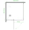 Душевой уголок Royal Bath HPVD 100х100 профиль черный стекло матовое RB100HPVD-C-BL - 3