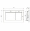 Кнопка смыва Point Ника белая матовая PN44081W - 2