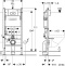 Комплект Система инсталляции для унитазов Geberit Duofix Delta 458.124.21.1 3 в 1 с кнопкой смыва + Чаша для унитаза подвесного Jacob Delafon Vox EDM102-00 - 11
