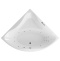 Ванна акриловая Excellent Glamour Smart 150х150 с гидромассажем белый - хром WAEX.GLA15.SMART.CR - 0