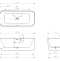 Акриловая ванна Abber 170x75, универсальная  AB9363-1.7 - 4