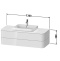 Duravit Happy D.2 Plus Тумба подвесная 408x1300x550мм 2 ящика, цвет: stone grey satin matt HP497209292 - 1