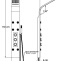 Душевая панель гидромассажная GPD с термостатом коричневый DSP06 - 1