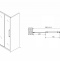 Душевая дверь ABBER Schwarzer Diamant 140 профиль хром  AG30140H - 4