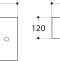 Раковина керамическая, чаша слева AM-4849-L, цвет белый, 450х250х120 - 1