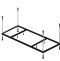 Каркас для ванны универсальный усиленный 150х70 G150 2YNVN1021 - 0
