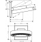Верхний душ hansgrohe Rainfinity 250 1jet EcoSmart 9 л/мин с настенным разъемом 26227000 - 1