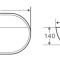 Раковина накладная BelBagno 61х41.5 белый  BB1346 - 2