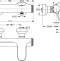 Смеситель для ванны Ideal Standard Melange хром  A4271AA - 2