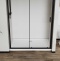 Душевая дверь в нишу Vincea City 110х195 профиль черный стекло прозрачное  VDS-5CT110CLB - 3