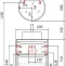 Зеркало круглое Jorno Wood 50, с подсветкой, кожаный ремень Wood.02.50/ТК - 4