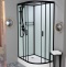 Душевая кабина Frank F412L Black левосторонняя б/к Без крыши 214014 - 1
