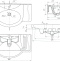 Тумба с раковиной Aqwella Барселона Люкс 105 с бельевой корзиной - 6