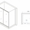 Душевой уголок RGW Passage PA-76-1 150x100 профиль хром стекло прозрачное 350876150-11 - 2