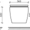 Унитаз подвесной Ceramica Nova Forma безободковый CN3009 - 8
