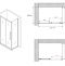 Душевой уголок Abber Schwarzer Diamant 110x60 профиль черный стекло прозрачное AG30110BH-S60B - 4