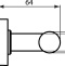 Набор Ideal Standard IOM I1004AA Стакан + Крючок + Диспенсер для мыла + Полка для полотенец, хром - 6