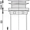 Донный клапан для сифона AlcaPlast   A394 - 1