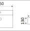Раковина накладная Ceramalux N 55 белый  7836 - 1