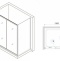 Душевой уголок RGW Passage PA-76-1 130x80 профиль хром стекло прозрачное 35087638-11 - 2