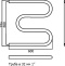 Водяной полотенцесушитель Terminus M-образный 600x600 Хром 4620768880957 - 6