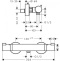 Термостат для душа внешнего монтажа Hansgrohe Ecostat Comfort 13116140, шлифованная бронза - 1