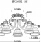 Потолочная люстра MyFar Nile MR1681-5C - 2