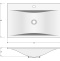 Раковина встраиваемая Stella Polar Pulsus 70 белая 4627173210485 - 2