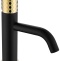 Смеситель Boheme Stick 121-BG для раковины, black diamond gold - 0