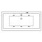 Акриловая ванна Excellent Pryzmat Slim 180x80 белая бронза с гидромассажем WAEX.PRY18S.SOFT.BR - 1