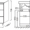 Тумба под раковину Jacob Delafon  67 см  EB992-N18 - 1