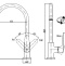 Смеситель Cezares Laconico C LL25-BLC для кухонной мойки, белый LACONICO-C-LL25-BLC - 1